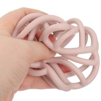 Прорезыватель силиконовый «Куб», цвет розовый, Mum&Baby Прорезыватель силиконовый «Куб», цвет розовый, Mum&Baby