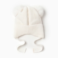 Шапка утепленная Крошка Я р.48-50, 1-3 года, белый Шапка утепленная Крошка Я р.48-50, 1-3 года, белый