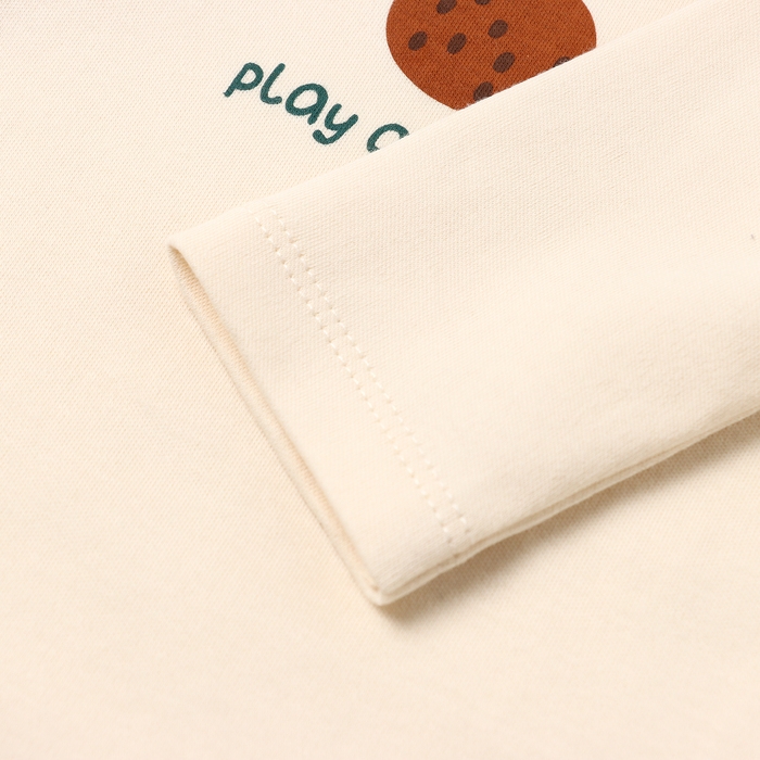 Футболка с дл. рукавом Крошка Я Oranges р. 68-74, молочный Футболка с дл. рукавом Крошка Я Oranges р. 68-74, молочный