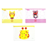 Папка на молнии "Мордашки" А4, МИКС Папка на молнии "Мордашки" А4, МИКС