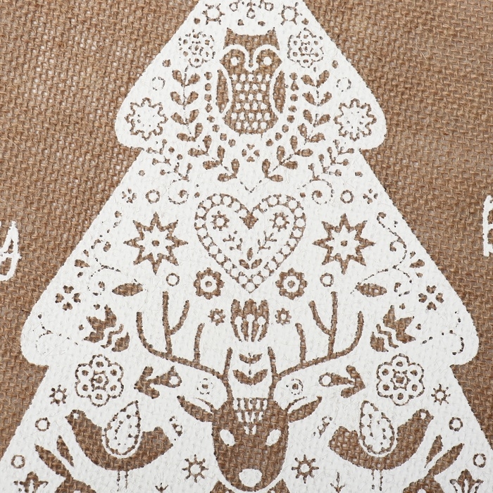 Набор салфеток 4 шт  &laquo;Merry bright&raquo; цв.белый, 37*37 см