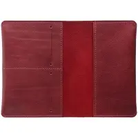 Обложка для паспорта Apache, ver.2, темно-красная