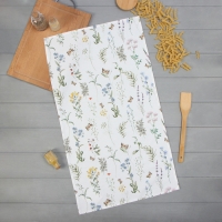 Полотенце "Этель" Цветы 40х73 см, 100% хл, саржа 190 г/м2 Полотенце "Этель" Цветы 40х73 см, 100% хл, саржа 190 г/м2