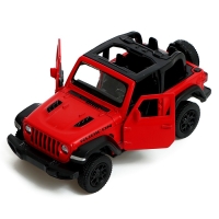 Машина металлическая JEEP WRANGLER, 1:32, инерция, цвет матовый красный Машина металлическая JEEP WRANGLER, 1:32, инерция, цвет матовый красный