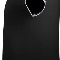 Рубашка поло мужская Pasadena Men 200 с контрастной отделкой черная с белым, размер S