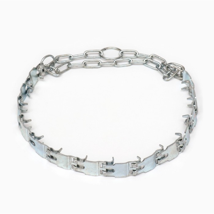 Ошейник строгий пластинчатый, 2,5 см, ОШ 50-65 см Ошейник строгий пластинчатый, 2,5 см, ОШ 50-65 см