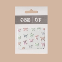 Наклейки для ногтей &laquo;Бабочки&raquo;, объёмные, разноцветные/голографические