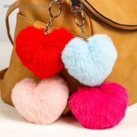 Пушистик на кольце "Сердечко" МИКС 11х10х4 см Пушистик на кольце "Сердечко" МИКС 11х10х4 см