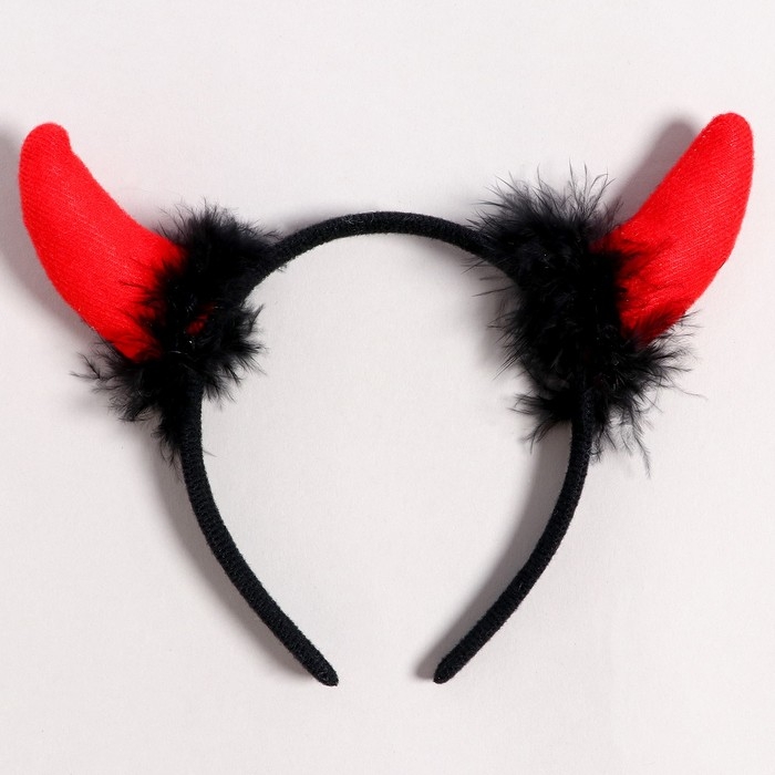 Карнавальный ободок «Красные рожки» Карнавальный ободок «Красные рожки»
