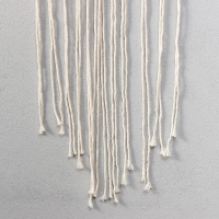 Панно настенное в технике макраме "Кружево с бусинами" 82х30 см