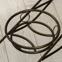 Подставка для цветов, напольная, на 3 горшка, d = 17 см, бронзовая, «Спуск» Подставка для цветов, напольная, на 3 горшка, d = 17 см, бронзовая, «Спуск»