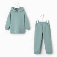 Костюм детский (худи, брюки) MINAKU цвет хаки, рост 128 см Костюм детский (худи, брюки) MINAKU цвет хаки, рост 128 см