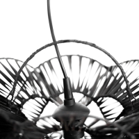 Светильник потолочный из ротанга "Бесконечность" 1х120Вт, Е27, 40х40х25 см, чёрный Светильник потолочный из ротанга "Бесконечность" 1х120Вт, Е27, 40х40х25 см, чёрный