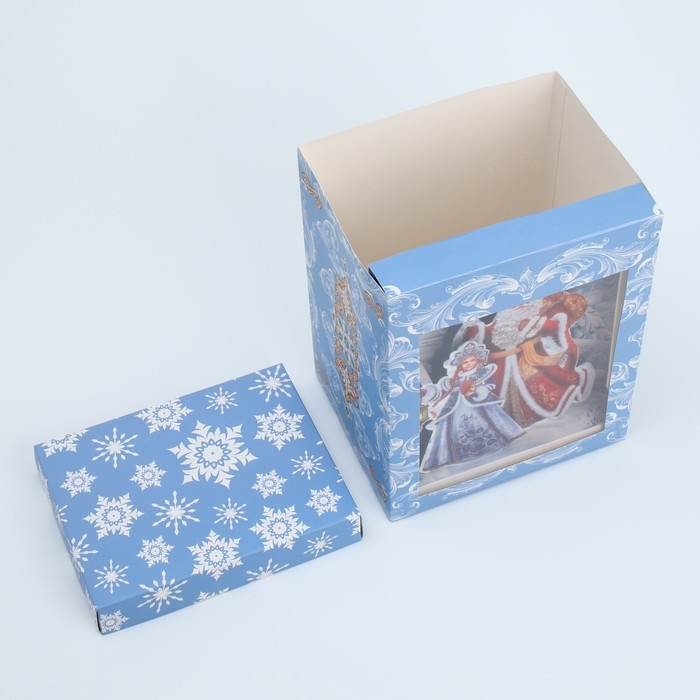 Коробка подарочная новогодняя складная с 3D эффектом &laquo;С Новым годом&raquo;, 18 х 14 х 23 см, Новый год