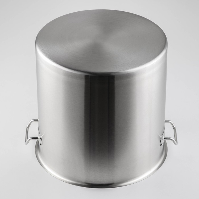 Кастрюля из нержавеющей стали Hanna Kn&ouml;vell HoReCa, 25 л, толщина 0,8 мм, 201 сталь, металлическая крышка