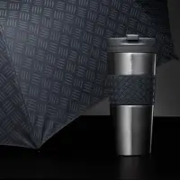 Зонт складной Hard Work, серый