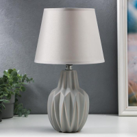 Лампа настольная 21197/1 E14 40Вт серый 22х22х35 см RISALUX Лампа настольная 21197/1 E14 40Вт серый 22х22х35 см RISALUX