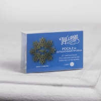 Гирлянда &laquo;Нить&raquo; 2 м роса с пробкой, IP20, серебристая нить, 20 LED, батарейки LR44х3 (в комплекте), свечение белое