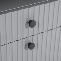 Тумба ТВ Оливия, 2000х426х668, цвет графит / графит софт, МДФ