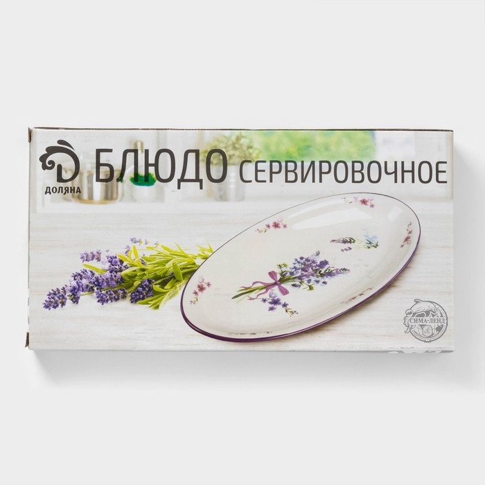 Блюдо Доляна &laquo;Емеля&raquo;, 28&times;14,5&times;3,5 см, цвет белый
