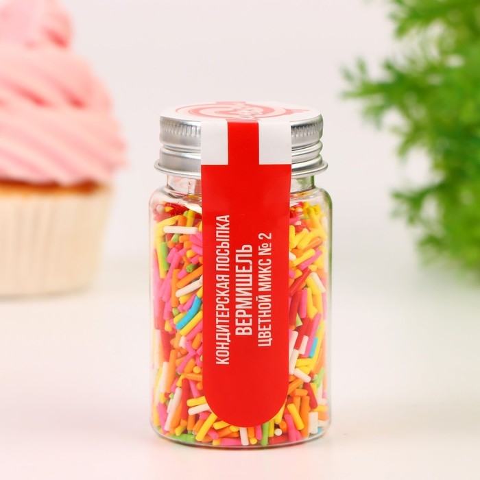 Кондитерская посыпка Кондитерская посыпка "Вермишель" цветной микс № 2, Пасха, 50 г