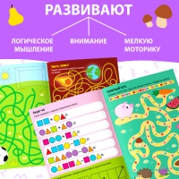 Набор многоразовых книжек с маркером &laquo;Напиши и сотри. Играем в поездке&raquo;, 2 шт. по 12 стр.