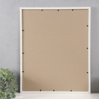 Фоторамка МДФ (100) 40Х50 см, цвет белый (пластиковый экран)