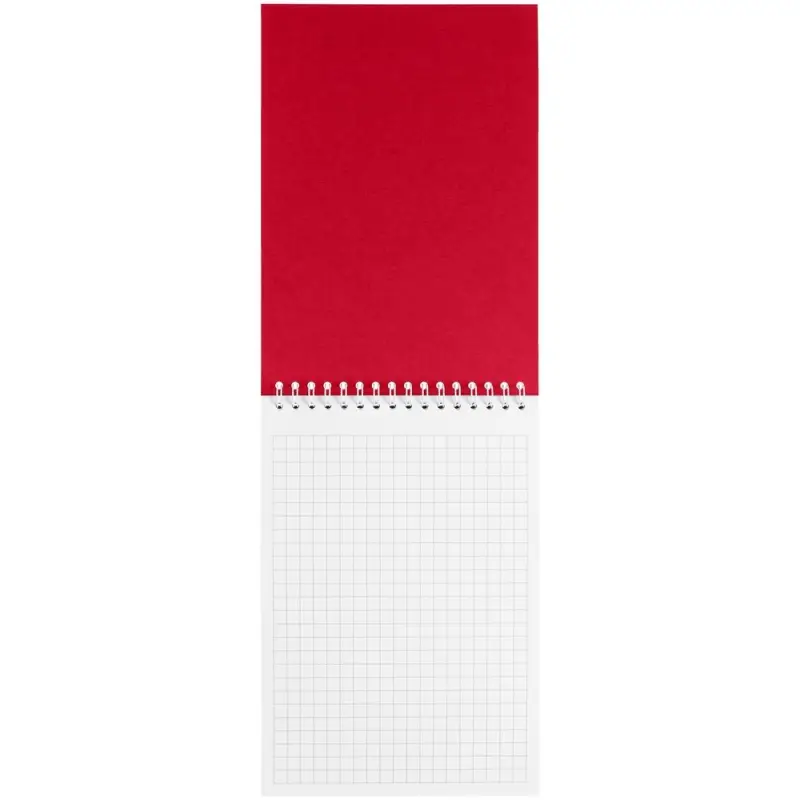 Блокнот Dali Mini в клетку, красный
