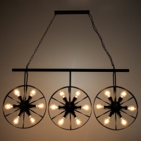 Светильник BayerLux "Колеса" 18x40Вт E27 черный 65х10х150 см