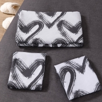 Постельное бельё Евро Ночь Нежна Dark love, 200х215см, 200х215см, 70х70см 2шт, бязь, хлопок, 120 гр Постельное бельё Евро Ночь Нежна Dark love, 200х215см, 200х215см, 70х70см 2шт, бязь, хлопок, 120 гр