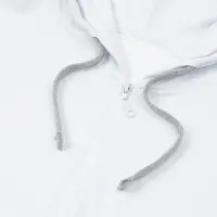 Толстовка на молнии с капюшоном Unit Siverga Heavy белая, размер S