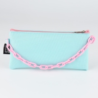 Пенал школьный текстильный «1 сентября: Мятная с цепью», 21 х 10 см Пенал школьный текстильный «1 сентября: Мятная с цепью», 21 х 10 см