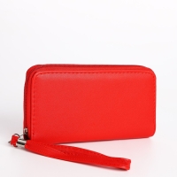 Кошелёк женский на молнии, цвет красный Кошелёк женский на молнии, цвет красный