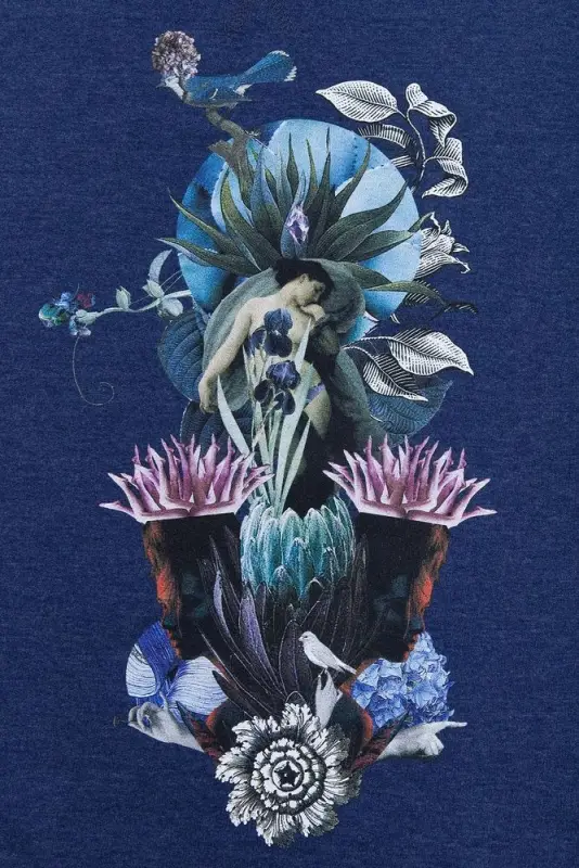 Толстовка Beauty Sleep, синий меланж, размер S