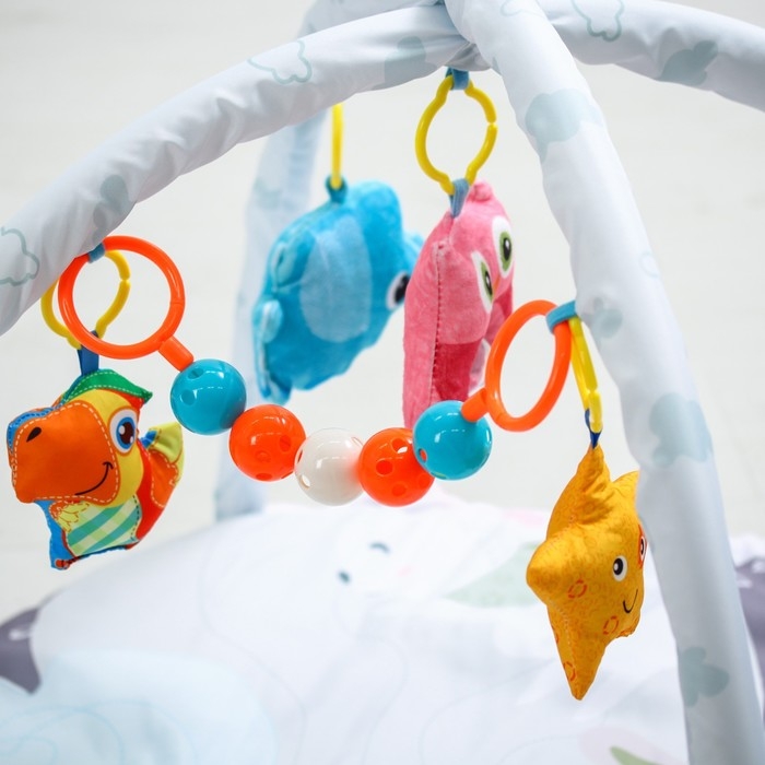 Развивающий коврик с дугами &laquo;Зайчики&raquo;, 73x48 см.