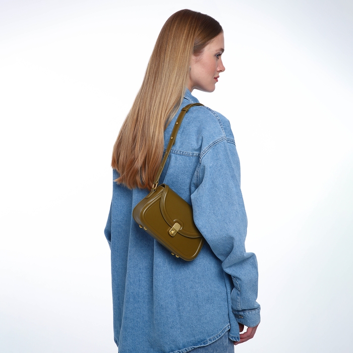 Сумка женская TEXTURA, мессенджер, средний размер, цвет хаки Сумка женская TEXTURA, мессенджер, средний размер, цвет хаки