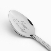 Ложка с гравировкой на открытке &laquo;Петербург&raquo;, 3 х 14 см.