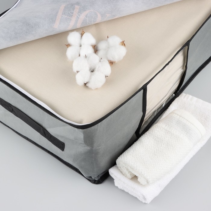 Органайзер для хранения белья, кофр с pvc-окном &laquo;Home collection&raquo;, 43 х 28,5 х 20 см.