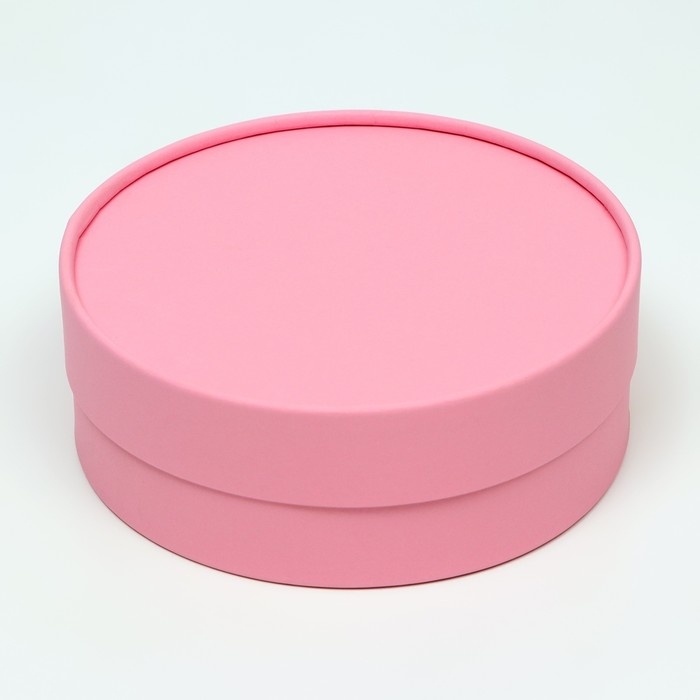 Коробка - тубус 2 в 1, низкие с глухой крышкой Коробка - тубус 2 в 1, низкие с глухой крышкой "Розовый", 21 х 7 - 18 х 6 см