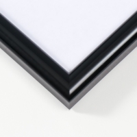 Фоторамка пластик 40х50см черный  (пластиковый экран)