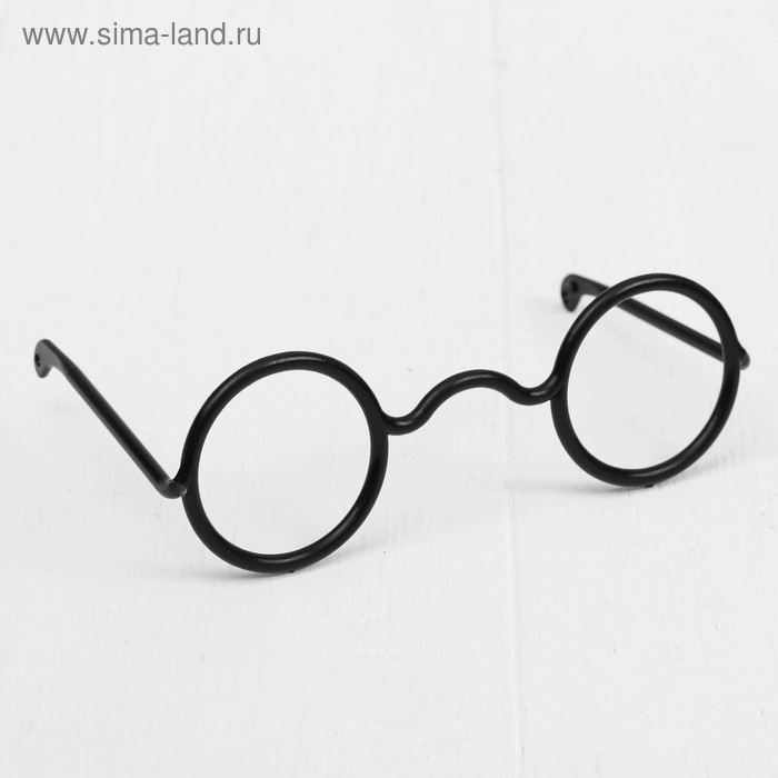 Очки для игрушек, набор 3 шт, размер 1 шт: 3,5 &times; 10,5 &times; 6,2 см, цвет чёрный