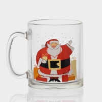 Кружка стеклянная чайная «С Новым Годом», 320 мл, МИКС Кружка стеклянная чайная «С Новым Годом», 320 мл, МИКС