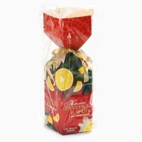 Новый год! Чай чёрный, с лимоном, в коробке конфете &laquo;Тёплого праздника&raquo; , 100 гр.