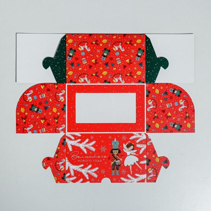 Коробка для капкейков «Щелкунчик» 10 х 16 х 10 см, Новый год Коробка для капкейков «Щелкунчик» 10 х 16 х 10 см, Новый год