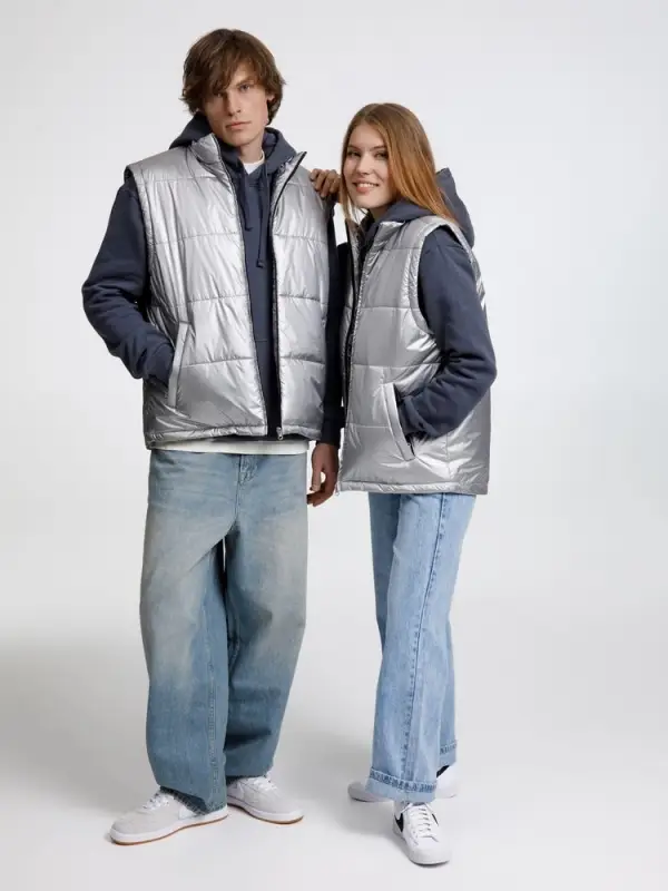 Жилет Kama серебристый, размер S