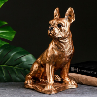 Копилка "Французский бульдог большой" бронза, 19х26х35см Копилка "Французский бульдог большой" бронза, 19х26х35см