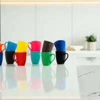 Кружка Good Morning с покрытием софт-тач, ver.2, серая Кружка Good Morning с покрытием софт-тач, ver.2, серая