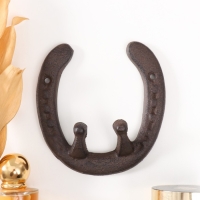 Крючки декоративные чугун "Подкова" 13х12,5х3,7 см Крючки декоративные чугун "Подкова" 13х12,5х3,7 см