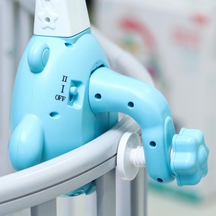 Мобиль музыкальный на кроватку &laquo;Мишка. Малыши&raquo;, проектор, пульт, цвет МИКС