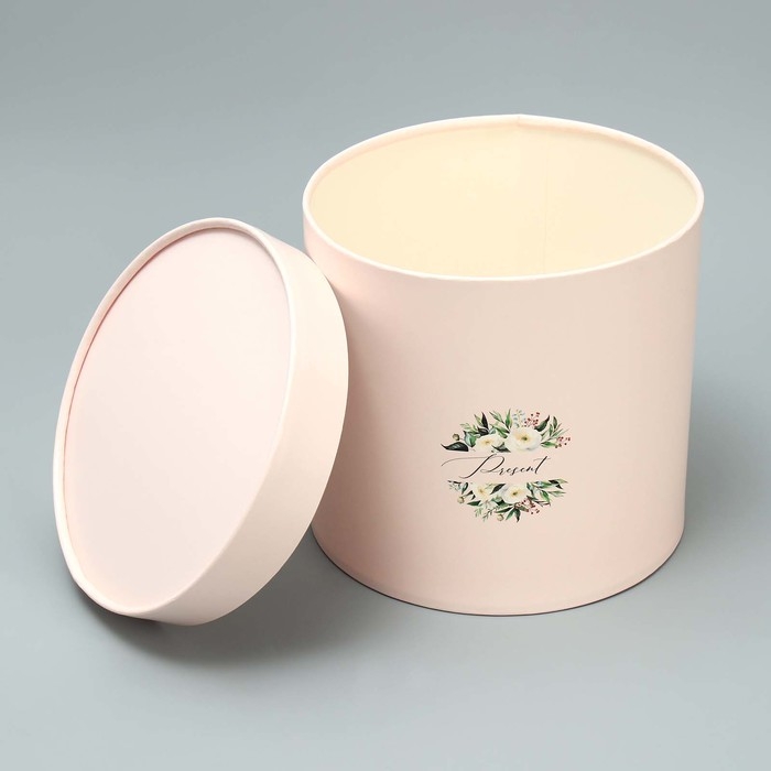 Набор шляпных коробок 3 в 1, упаковка подарочная, &laquo;Эко&raquo;, 13 х 13 - 18 х 18 см